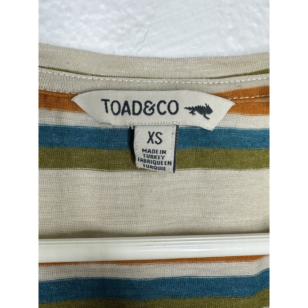 Toad and Co 2023 Women's XS Organic Cotton Blend V-Neck Tank Top Retro Style - Picture 6 of 13